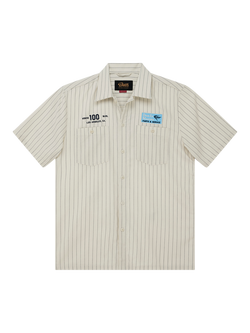 Deus ex Machina Striped Shirt, Dirty White, Dirty White