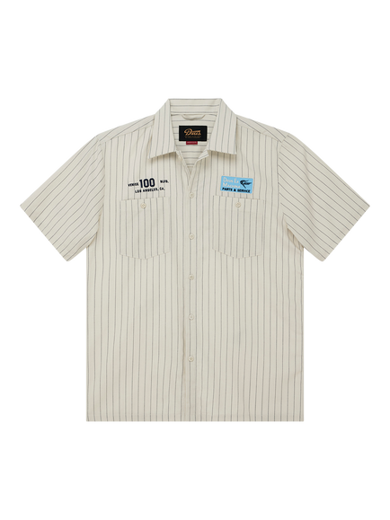 Deus ex Machina Striped Shirt, Dirty White, Dirty White