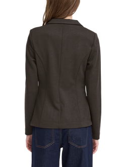 ICHI Kate Jacquard Blazer, Black Brown - view 2, Black Brown