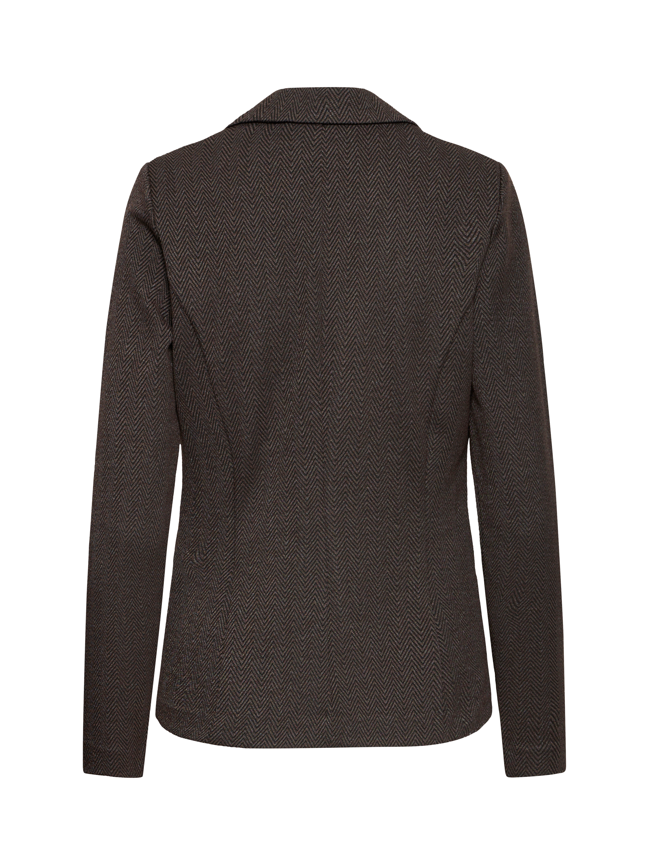 Product image 6 of 7, which shows ICHI Kate Jacquard Blazer, Black Brown, XS