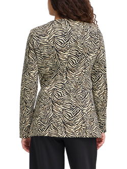 ICHI Kate Zebra Print Blazer, Multi - view 2, Multi