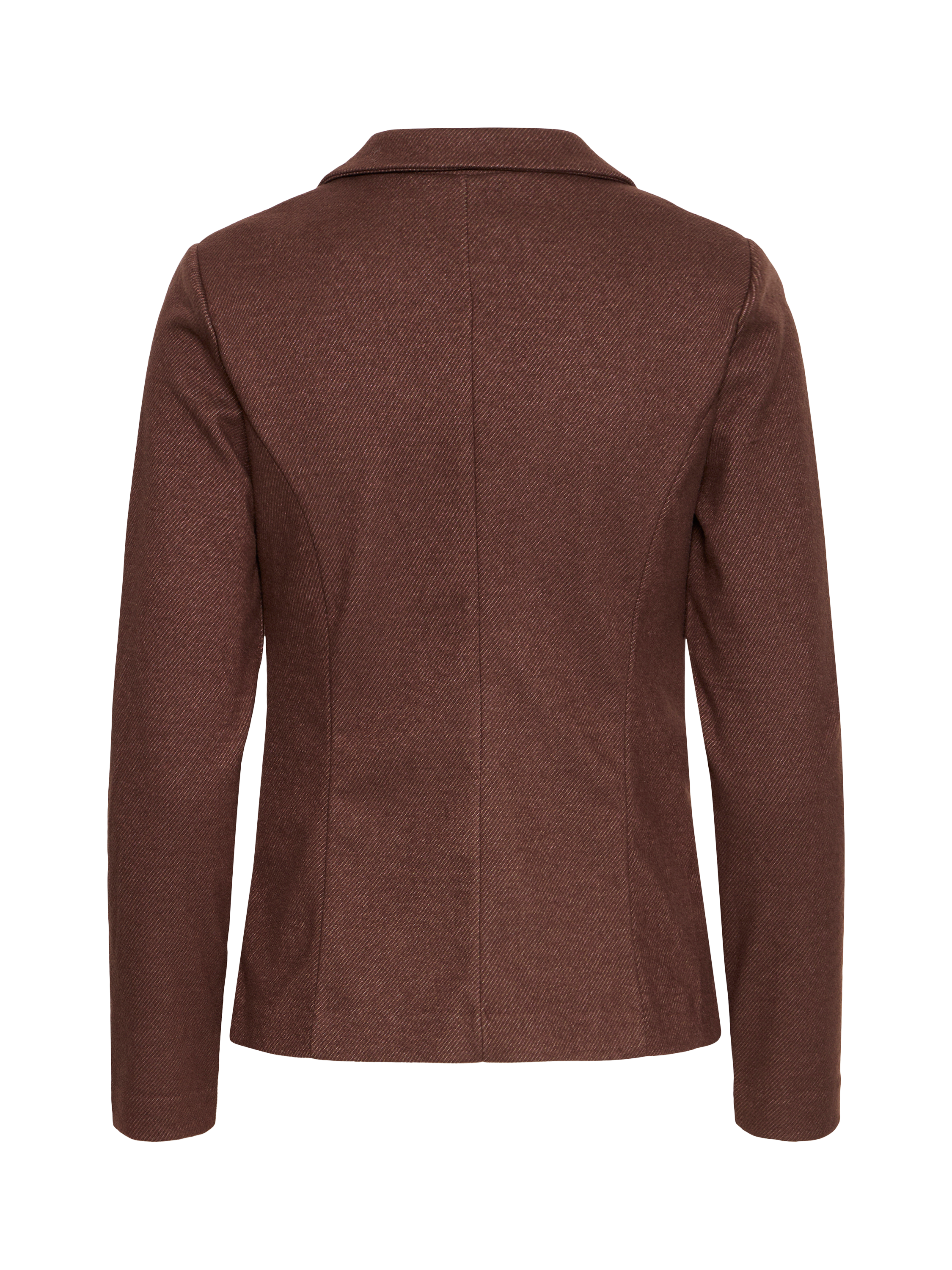 Product image 6 of 7, which shows ICHI Kate Textured Blazer, Coffee Bean, XS