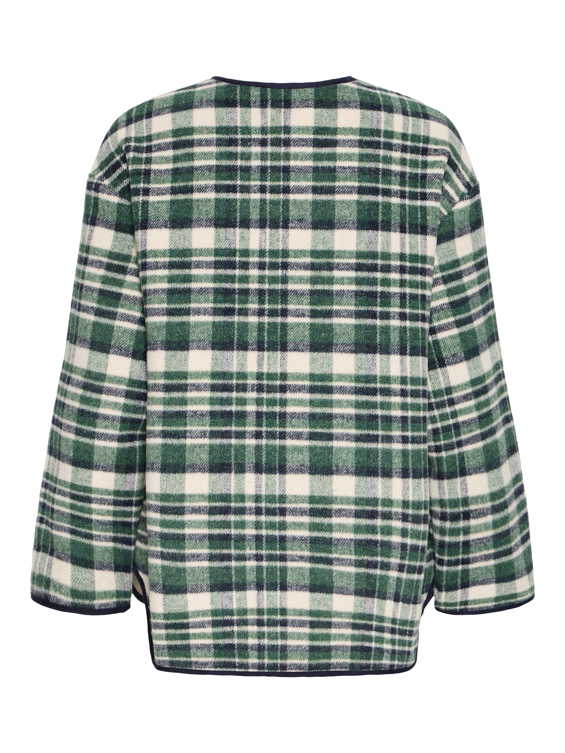 Product image 6 of 7, which shows ICHI Johanna Check Jacket, Pineneedle, 8