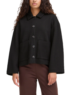 ICHI Kate Quilted Jacket, Black, Black