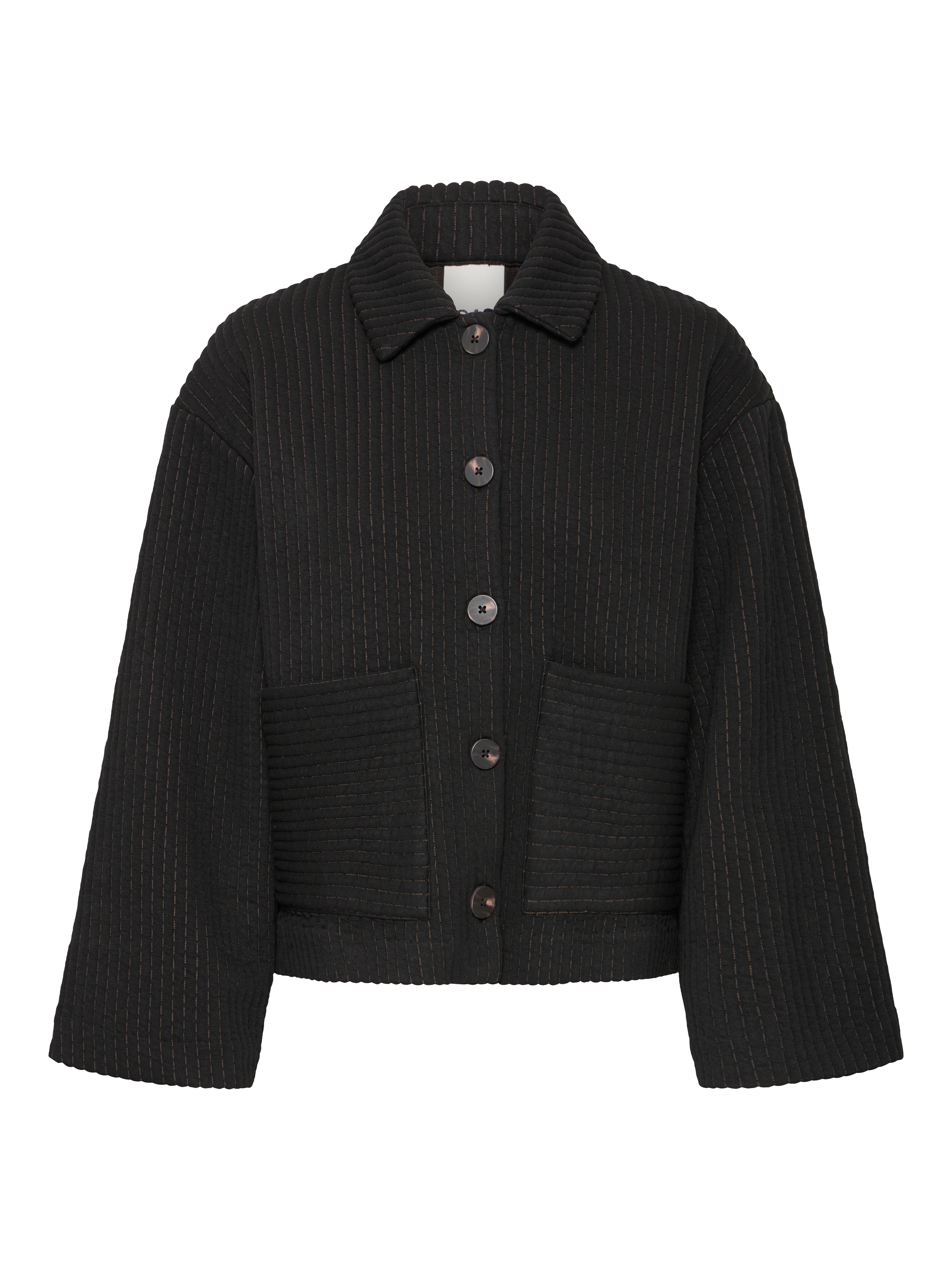 Product image 5 of 7, which shows ICHI Kate Quilted Jacket, Black, XS