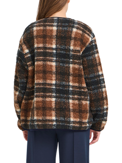 ICHI Kolira Check Jacket, Dark Navy/Multi - view 2, Dark Navy/Multi