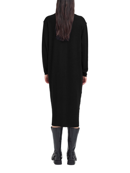 ICHI Boston Shirt Midi Dress, Black - view 2, Black