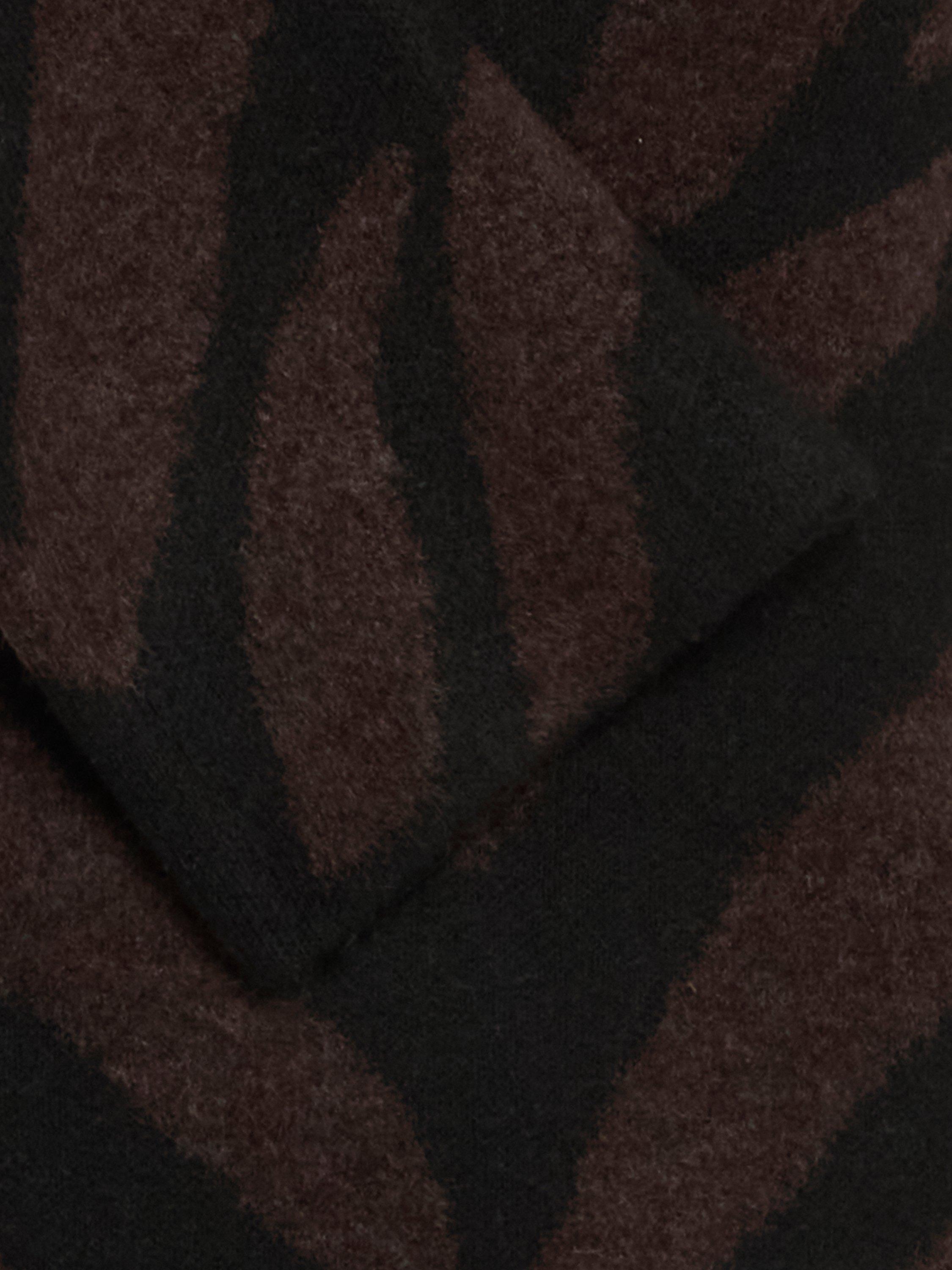 Product image 7 of 7, which shows ICHI Kamora Abstract Jumper Dress, Black, XS