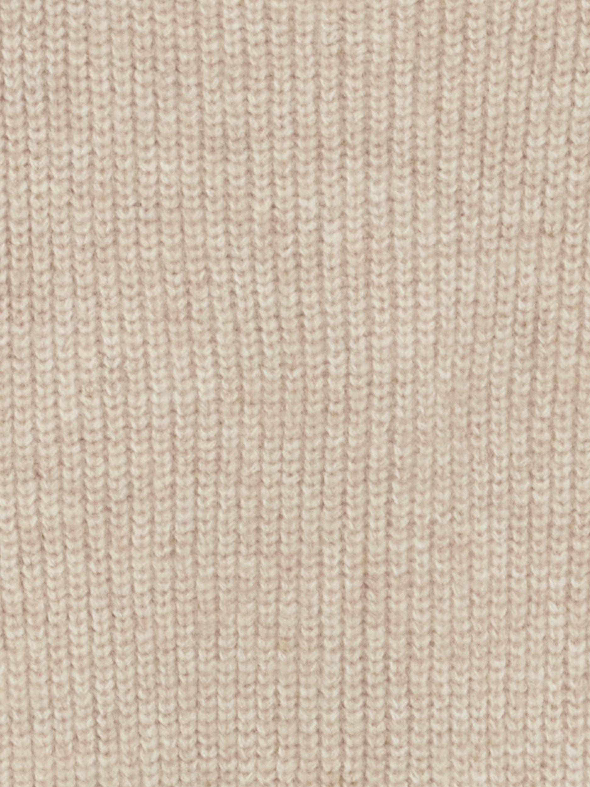 Product image 3 of 4, which shows ICHI Maja Textured Knit Top, Light Grey Melange, One Size