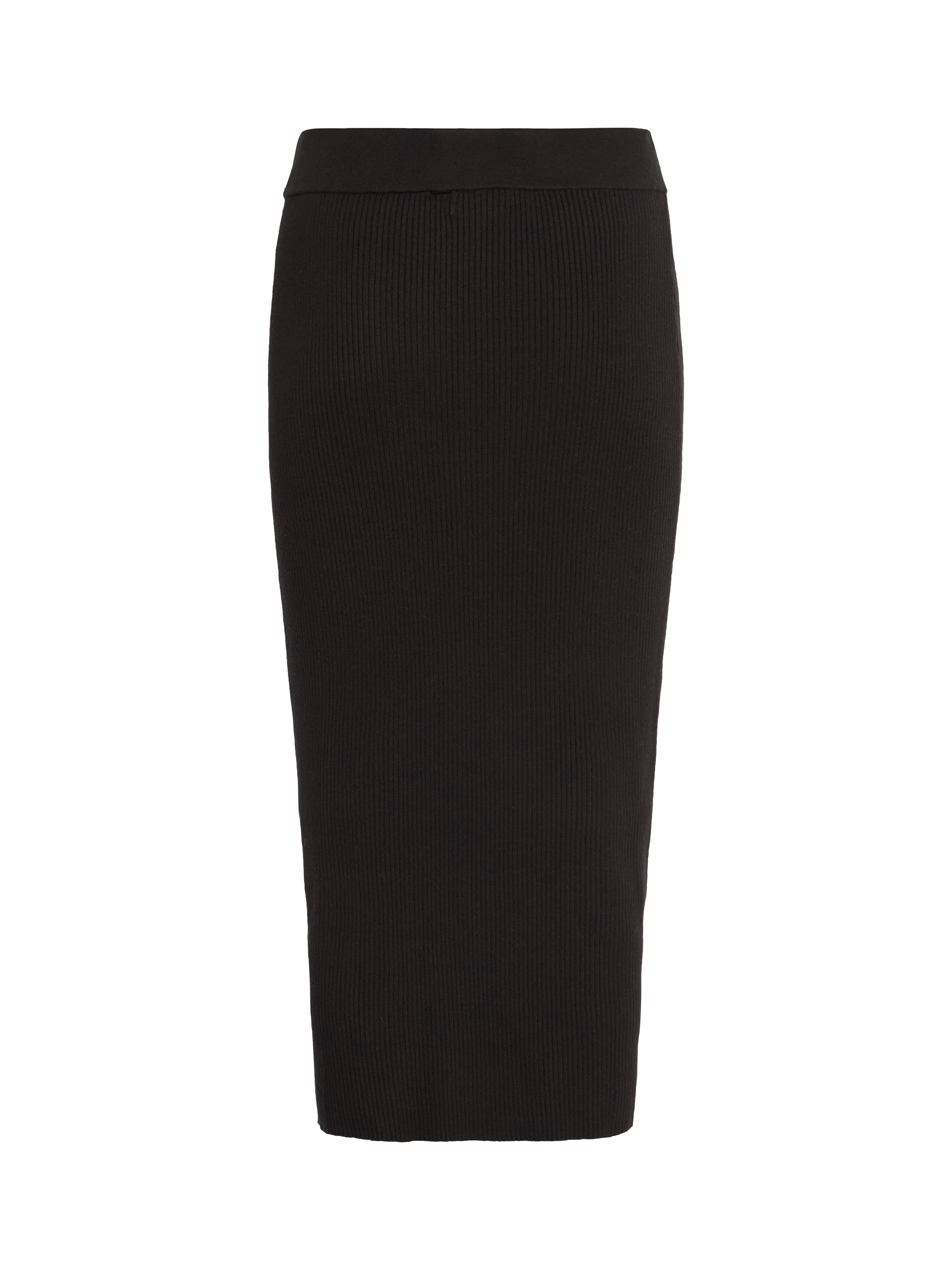 Product image 6 of 7, which shows ICHI Dollis Knitted Midi Skirt, Black, XS