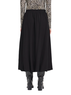 ICHI Lirina Midi Skirt, Black - view 2, Black