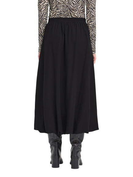 ICHI Lirina Midi Skirt, Black - view 2, Black