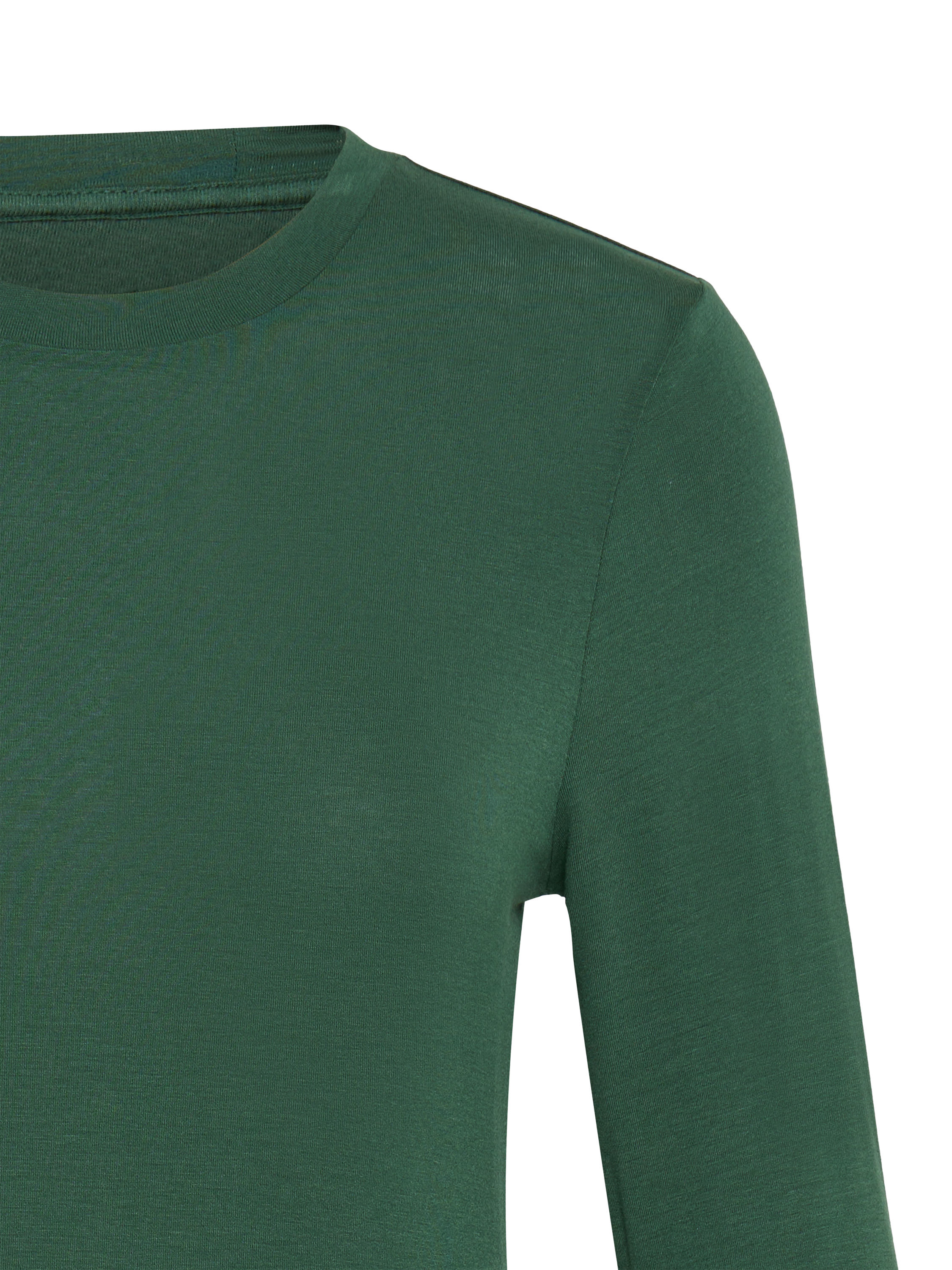 Product image 7 of 7, which shows ICHI Philuca Long Sleeve Top, Pineneedle, XS