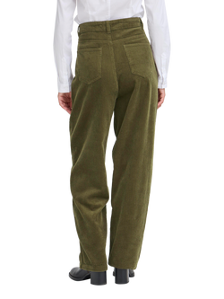 ICHI Focaro Corduroy Trousers - view 2, Dusky Green