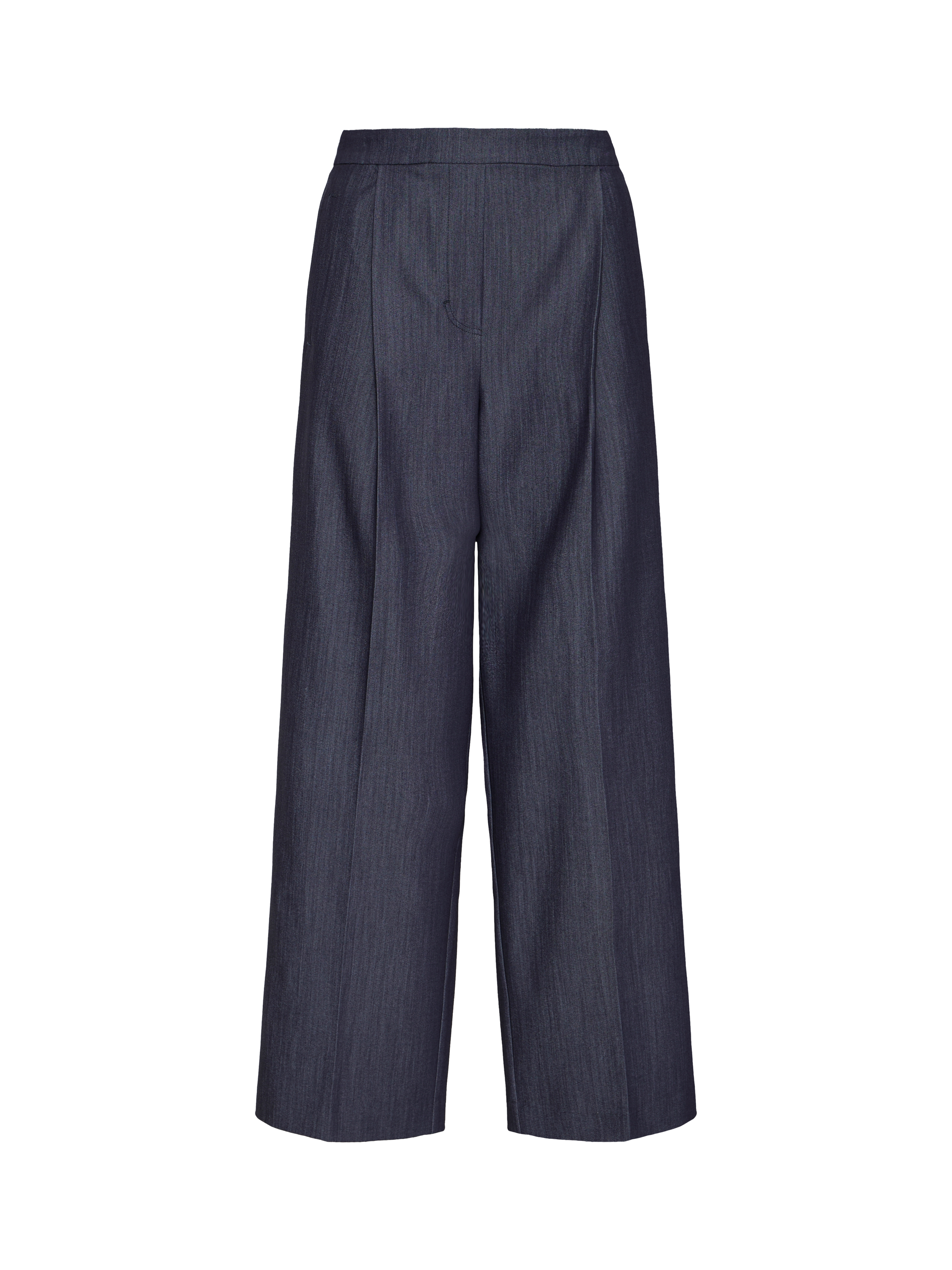 Product image 5 of 7, which shows ICHI Jumi Straight Trousers, Dark Blue, 8