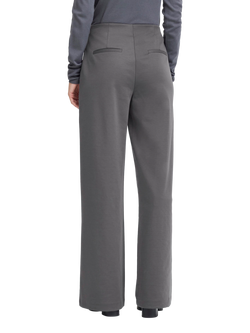 ICHI Kate Wide Leg Tailored Trousers, Forged Iron - view 2, Forged Iron