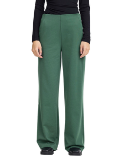 ICHI Kate Wide Leg Tailored Trousers, Pineneedle