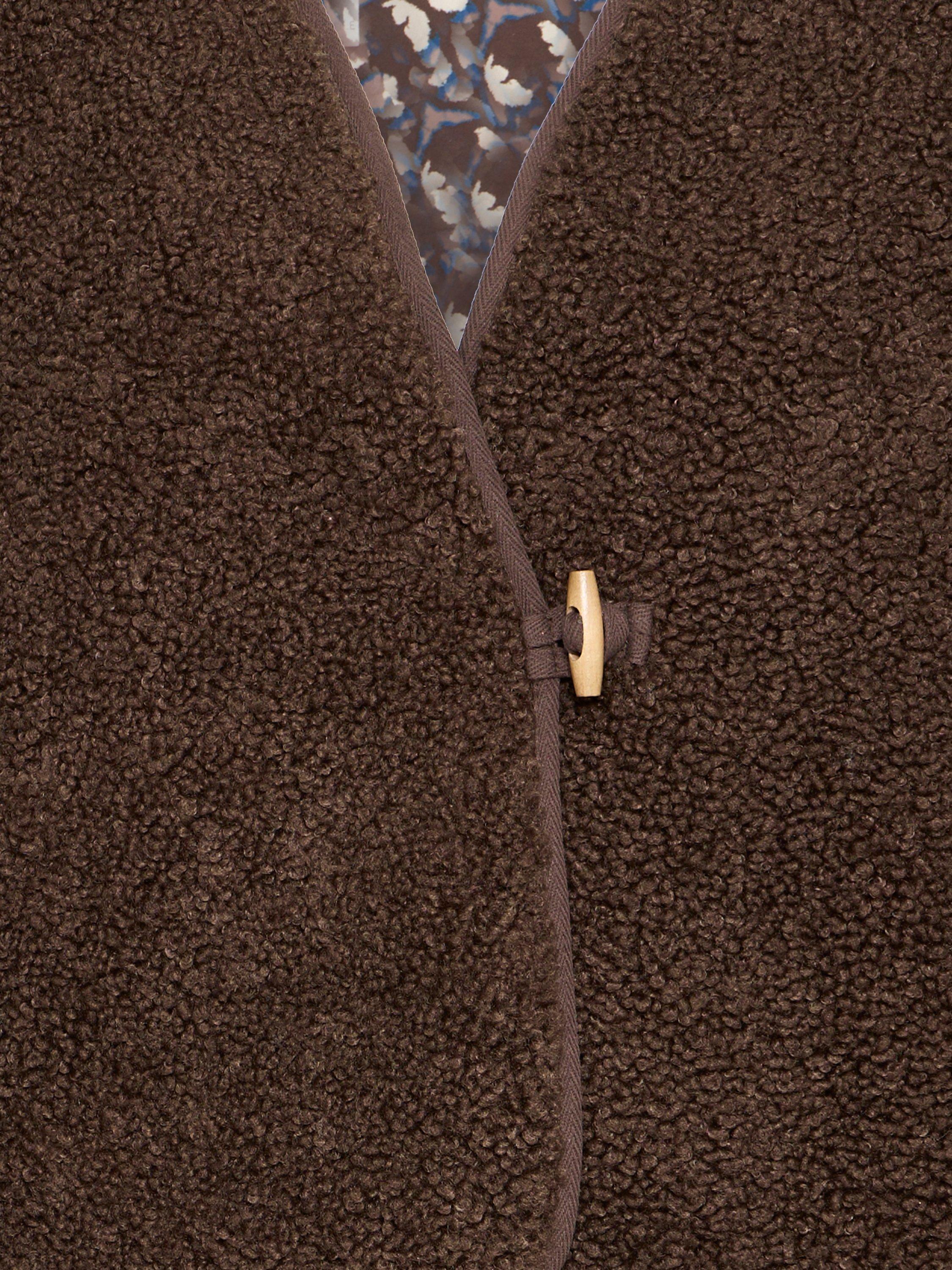 Product image 7 of 7, which shows ICHI Gozima Knit Waistcoat, Coffee Bean, 12