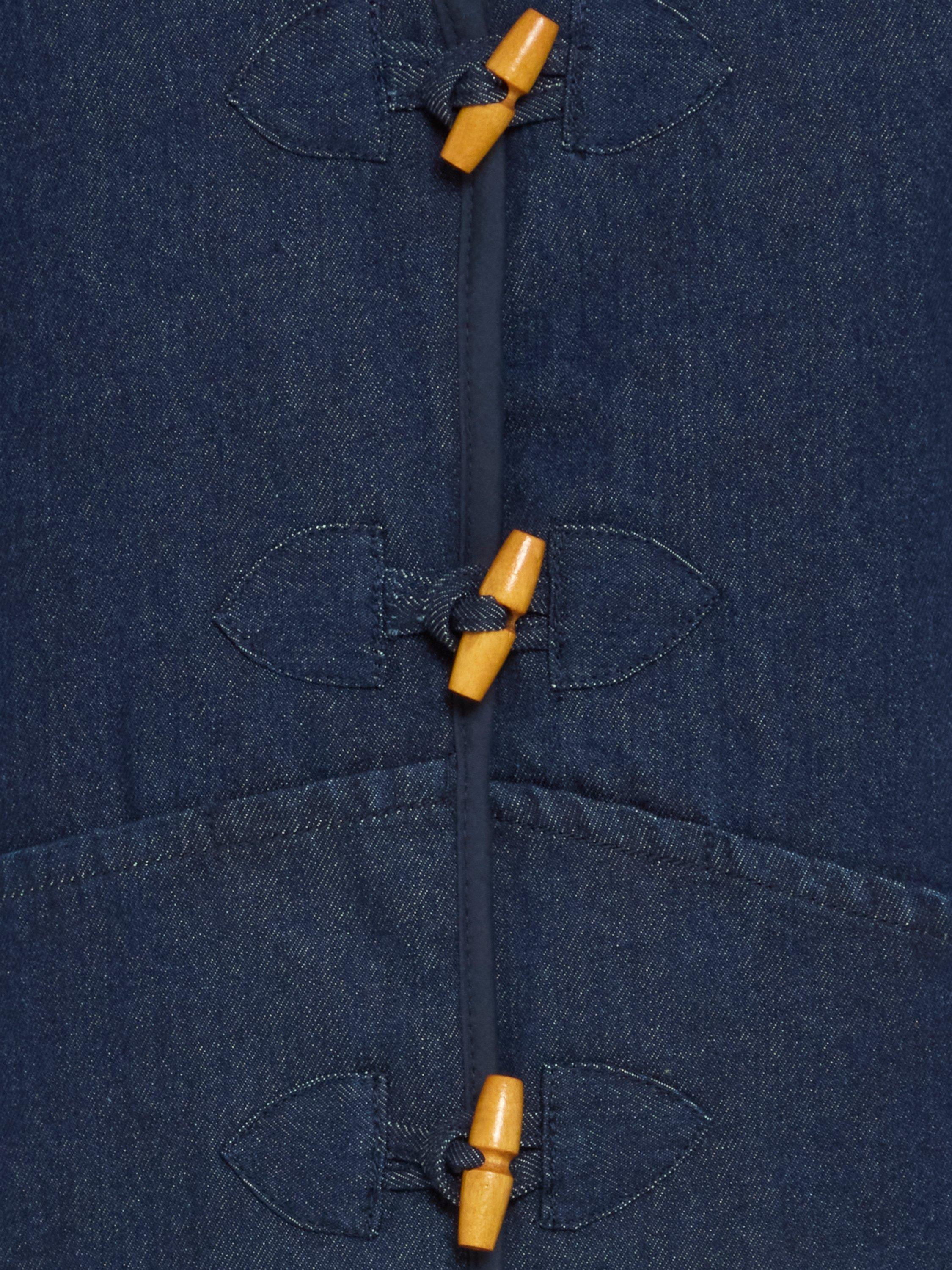 Product image 7 of 7, which shows ICHI Hiramo Knit Waistcoat, Denim Authentic Blue, 10