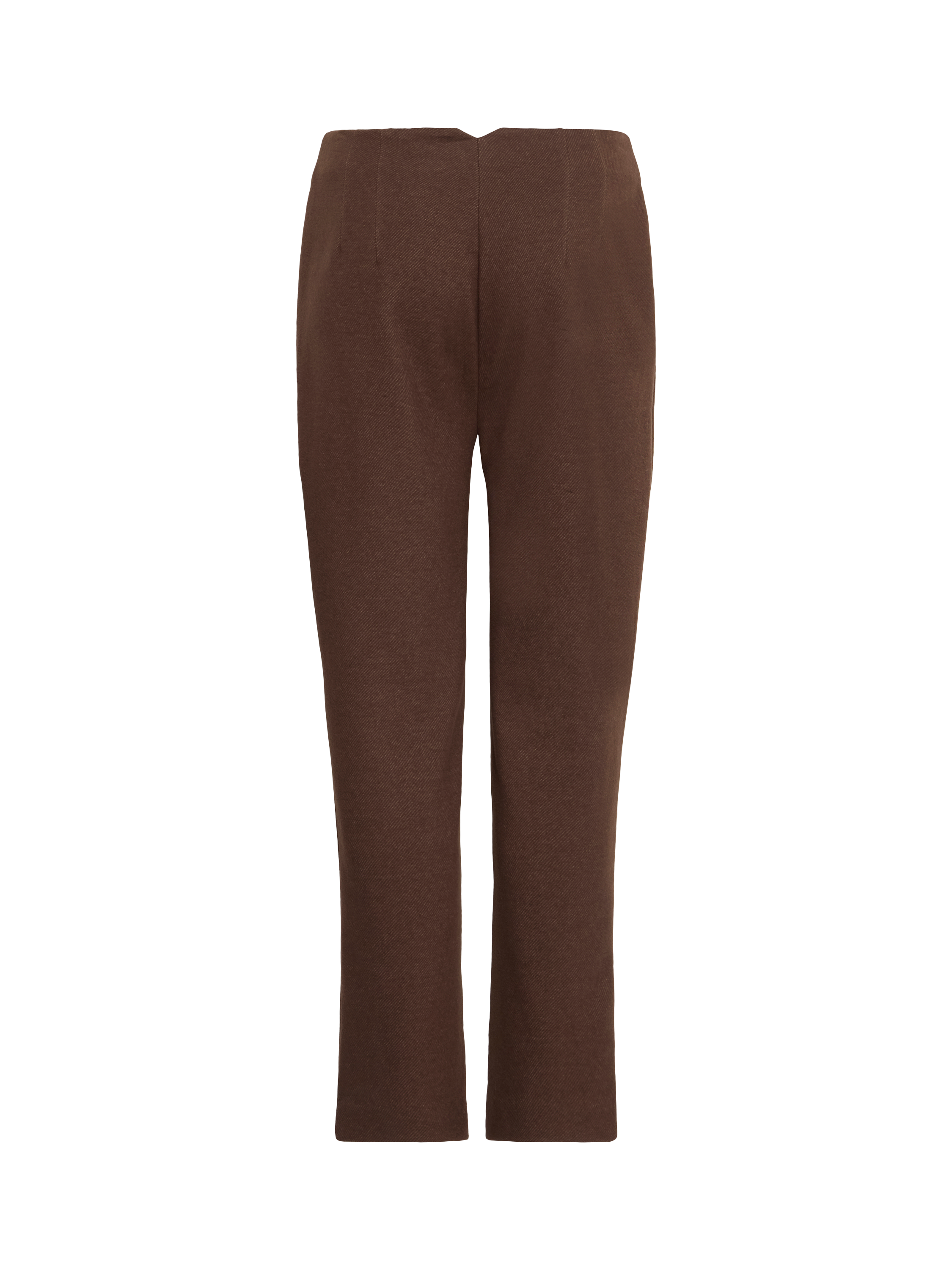 Product image 6 of 7, which shows ICHI Kate Textured Tailored Trousers, Coffee Bean, XS