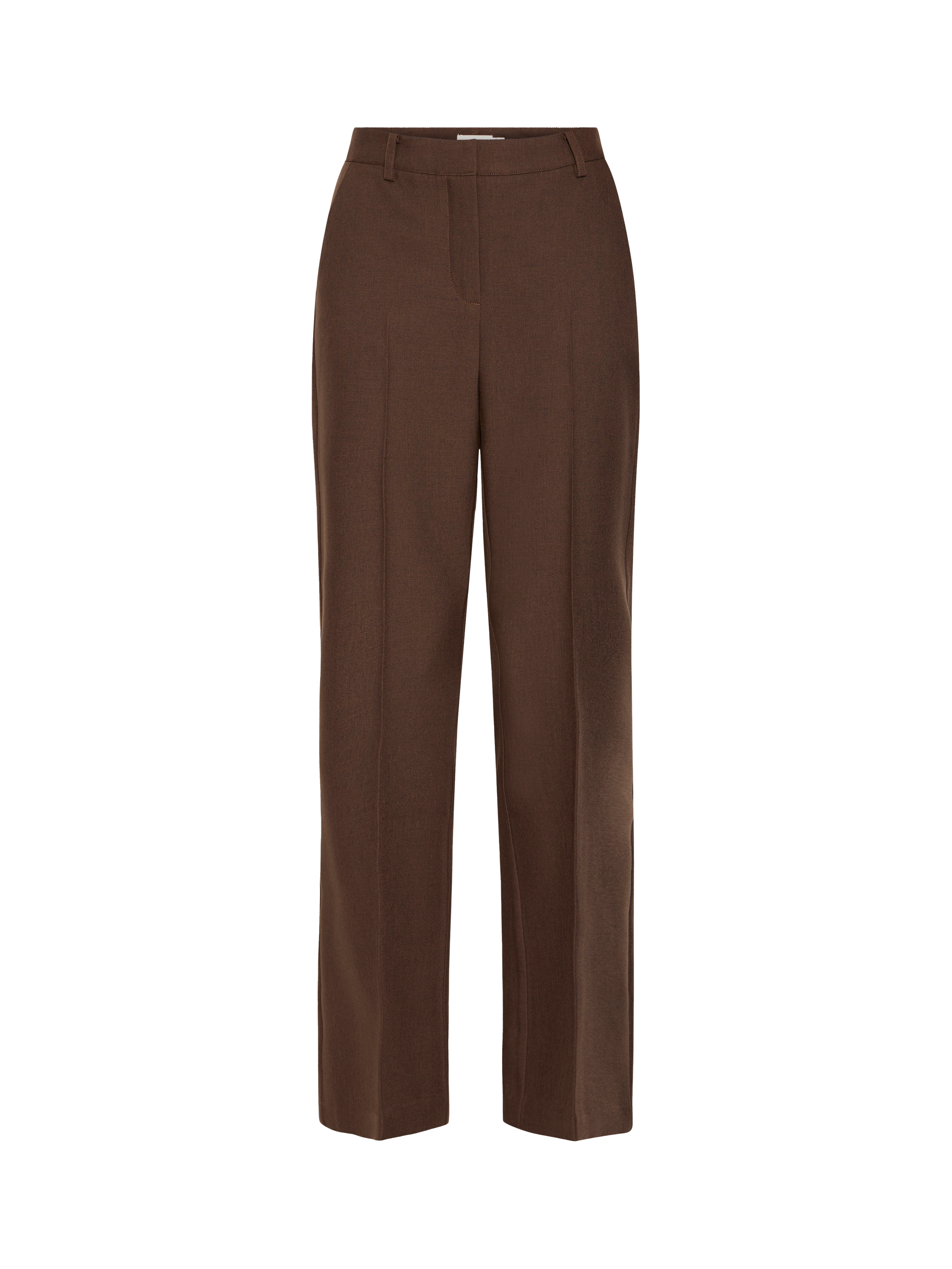 Product image 5 of 7, which shows ICHI Lexi Tailored Trousers, Coffee Bean Melange, 8