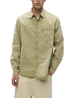 WOOD WOOD Nico Cotton Long Sleeve Shirt, Seneca Rock, Seneca Rock