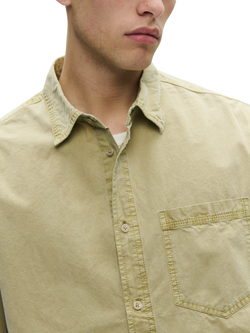 WOOD WOOD Nico Cotton Long Sleeve Shirt, Seneca Rock - view 2, Seneca Rock
