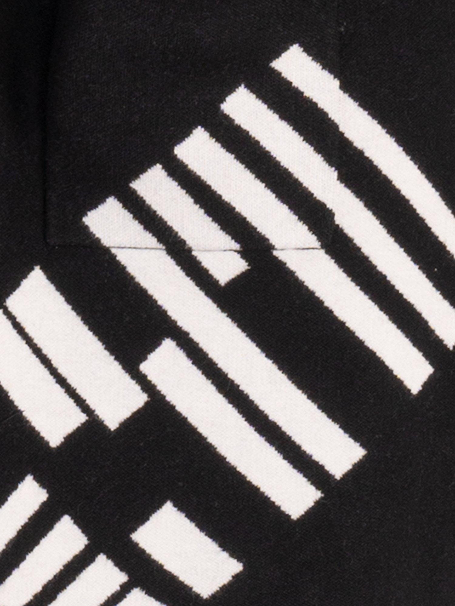 Product image 6 of 6, which shows chesca Piano Cardigan, Black/White, 14-16