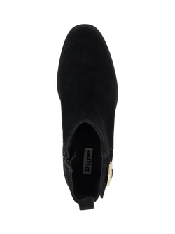Dune London Pinehurst Suede Double Buckle Ankle Boots - view 2, Black