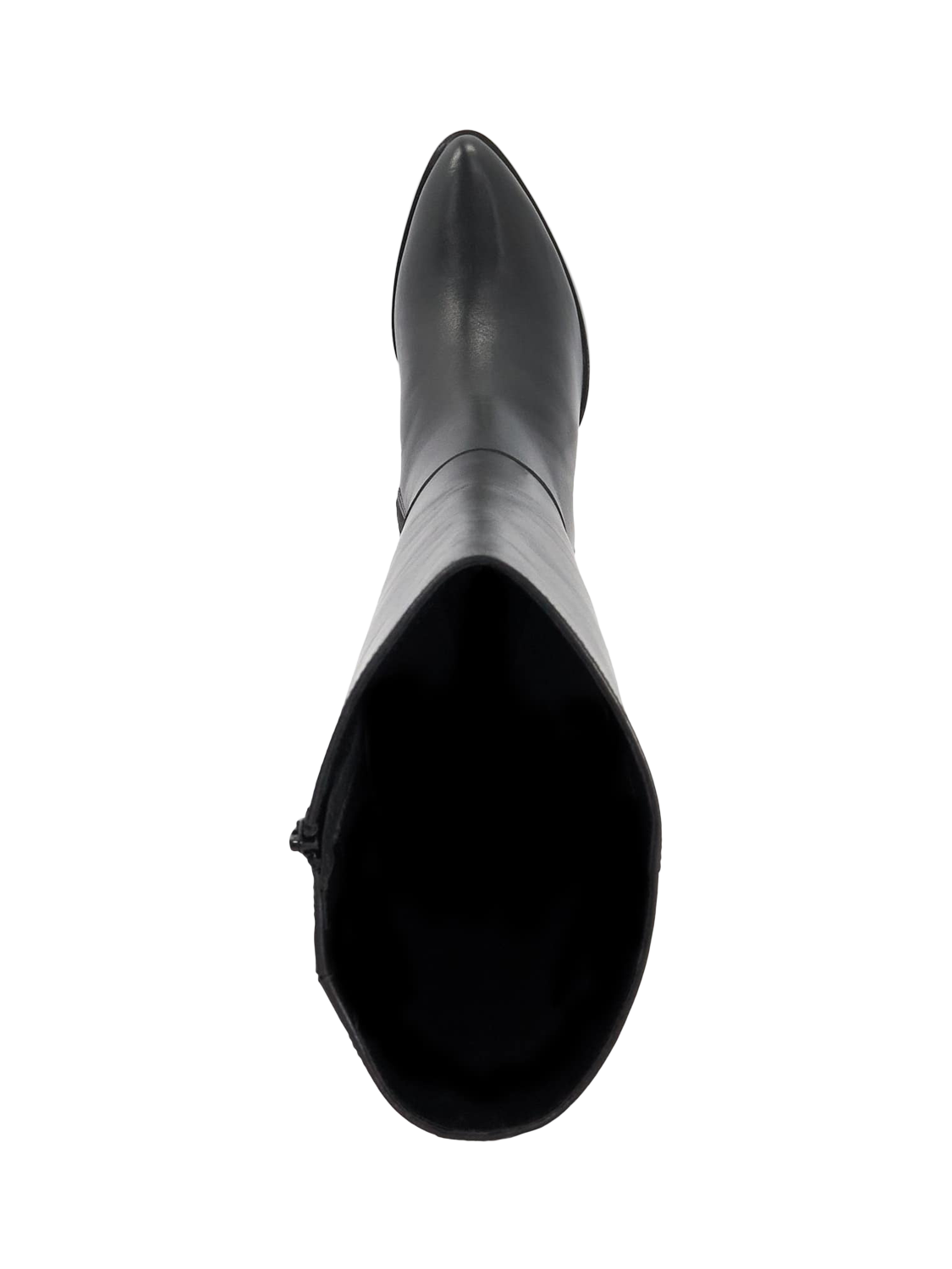 Product image 2 of 5, which shows Dune London Salla Leather Knee High Boots, Black, EU36