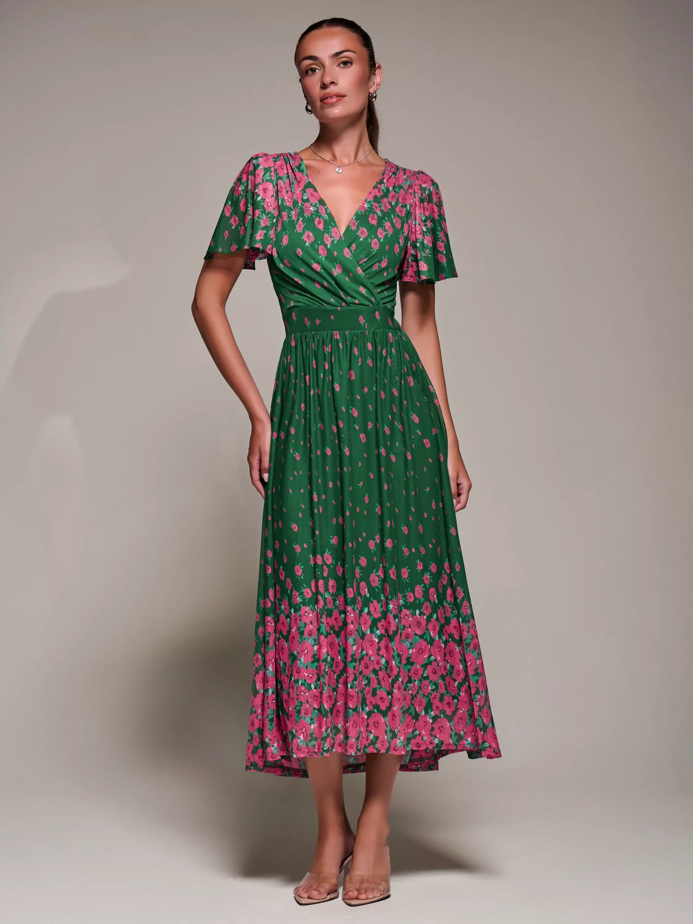 Women's Green Jolie Moi Dresses | John Lewis & Partners
