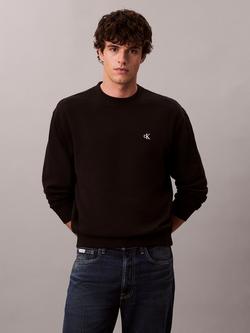 Calvin Klein Monogram Sweatshirt, Black, Black