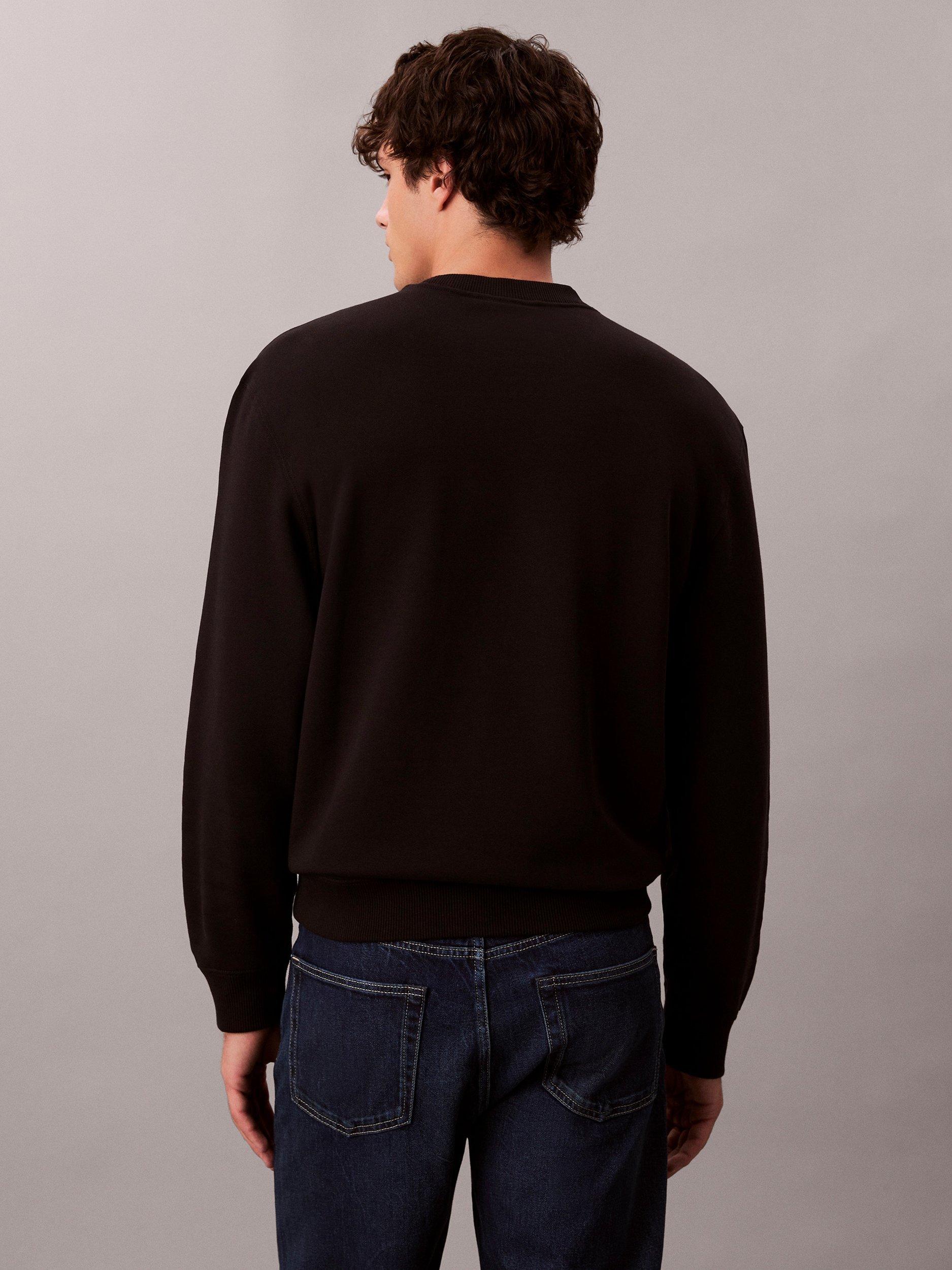 Product image 2 of 5, which shows Calvin Klein Monogram Sweatshirt, Black, XS