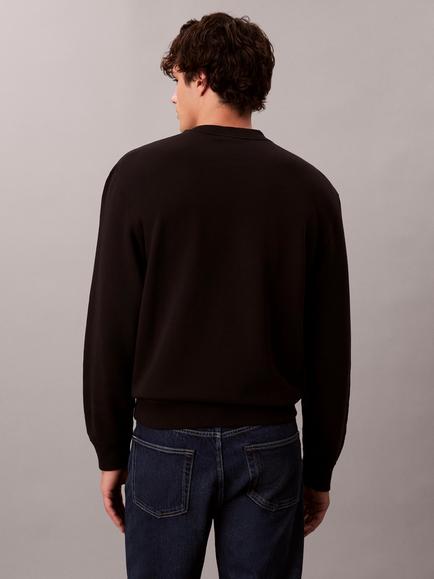 Calvin Klein Monogram Sweatshirt, Black - view 2, Black