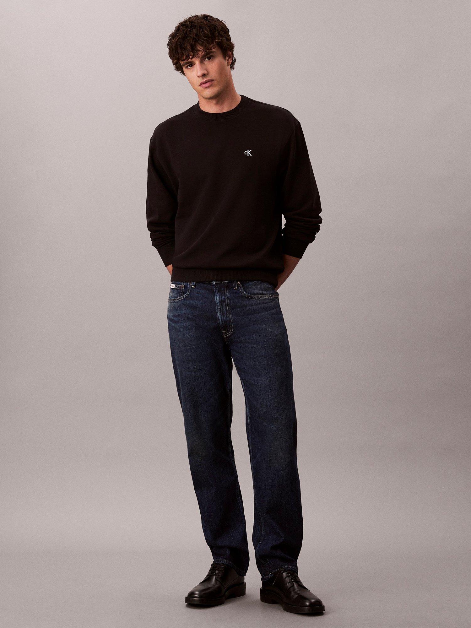 Product image 3 of 5, which shows Calvin Klein Monogram Sweatshirt, Black, XS