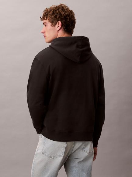 Calvin Klein Monogram Hoodie, Black - view 2, Black
