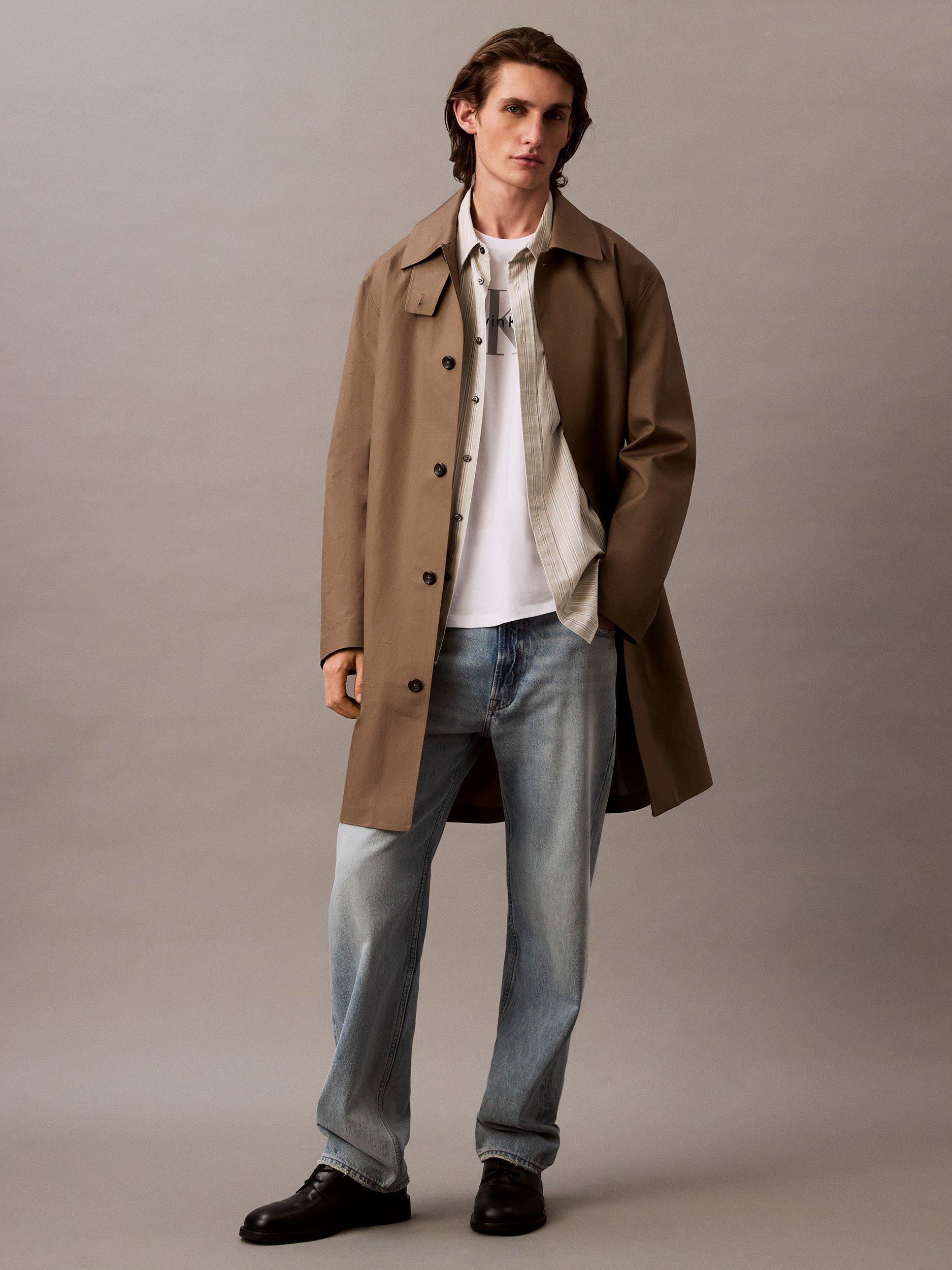 Product image 6 of 7, which shows Calvin Klein Monogram Cotton T-Shirt, Bright White, XS