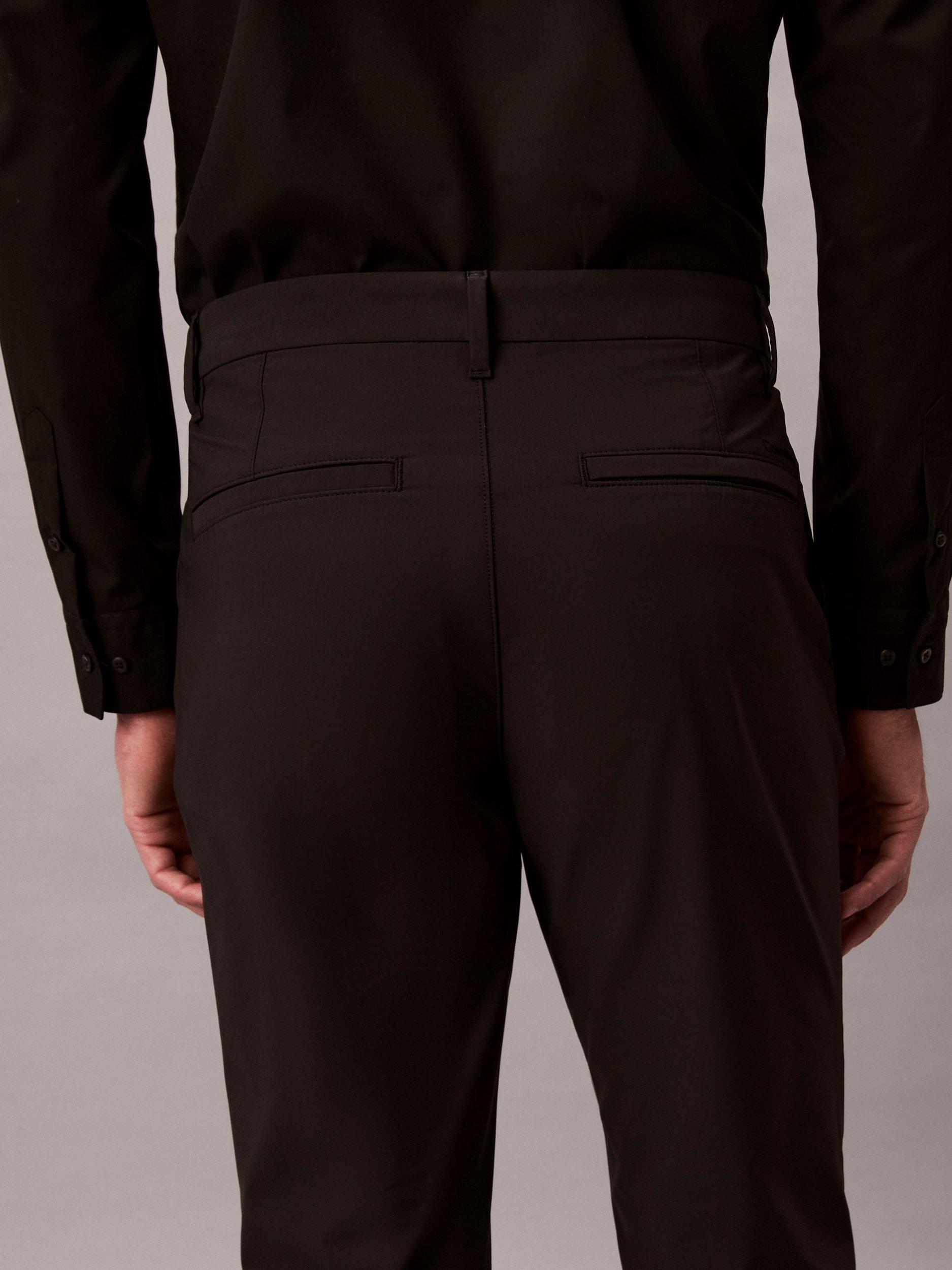 Product image 5 of 6, which shows Calvin Klein Slim Fit Technical Trousers, Black, 29R