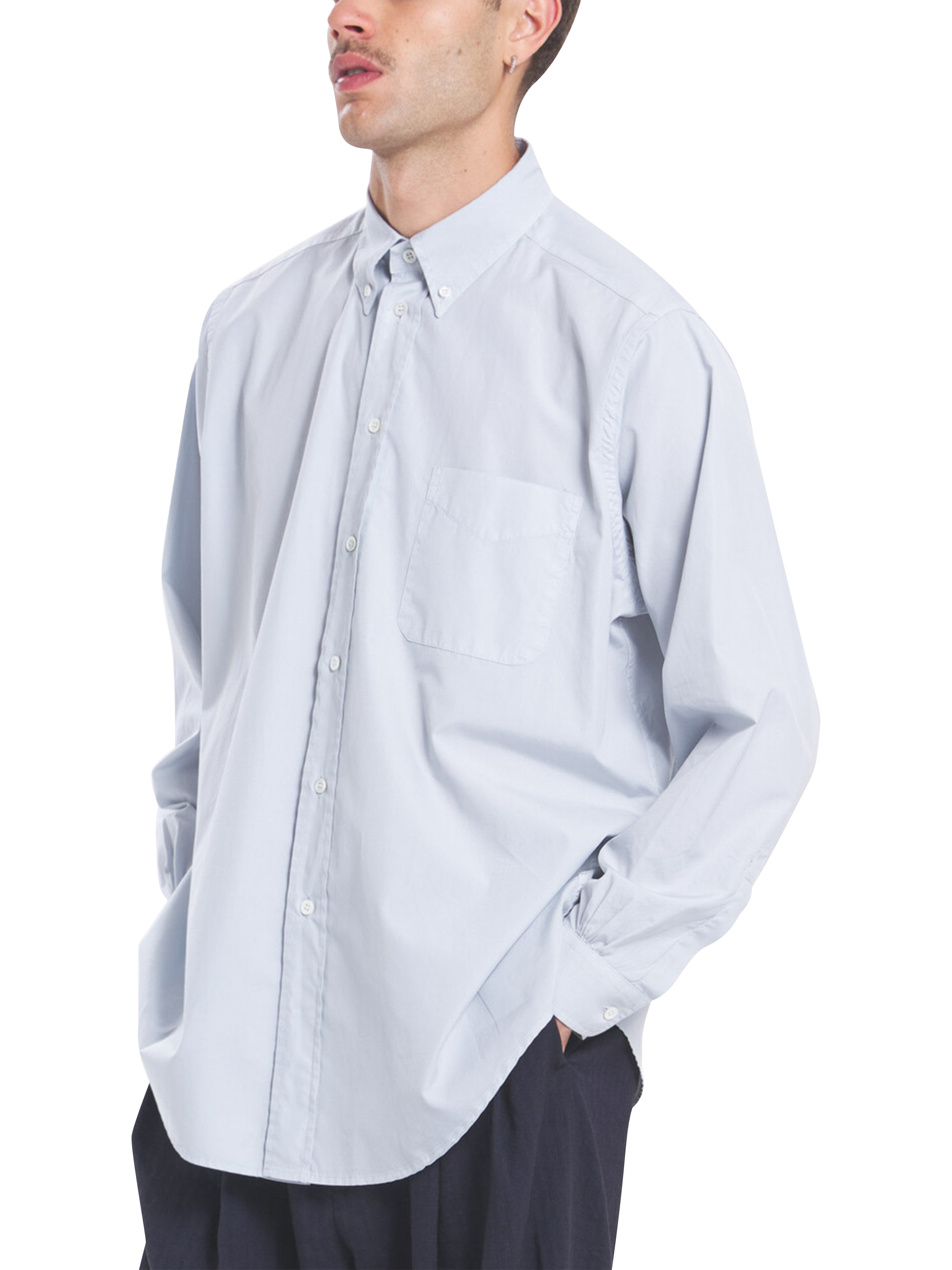 Product image 2 of 6, which shows Barena Camison Cotton Shirt, Cielo, 48R