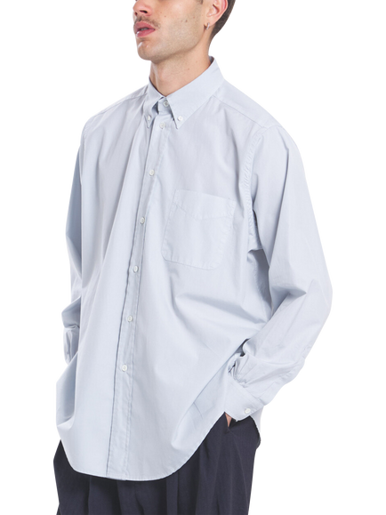 Barena Camison Cotton Shirt, Cielo - view 2, Cielo