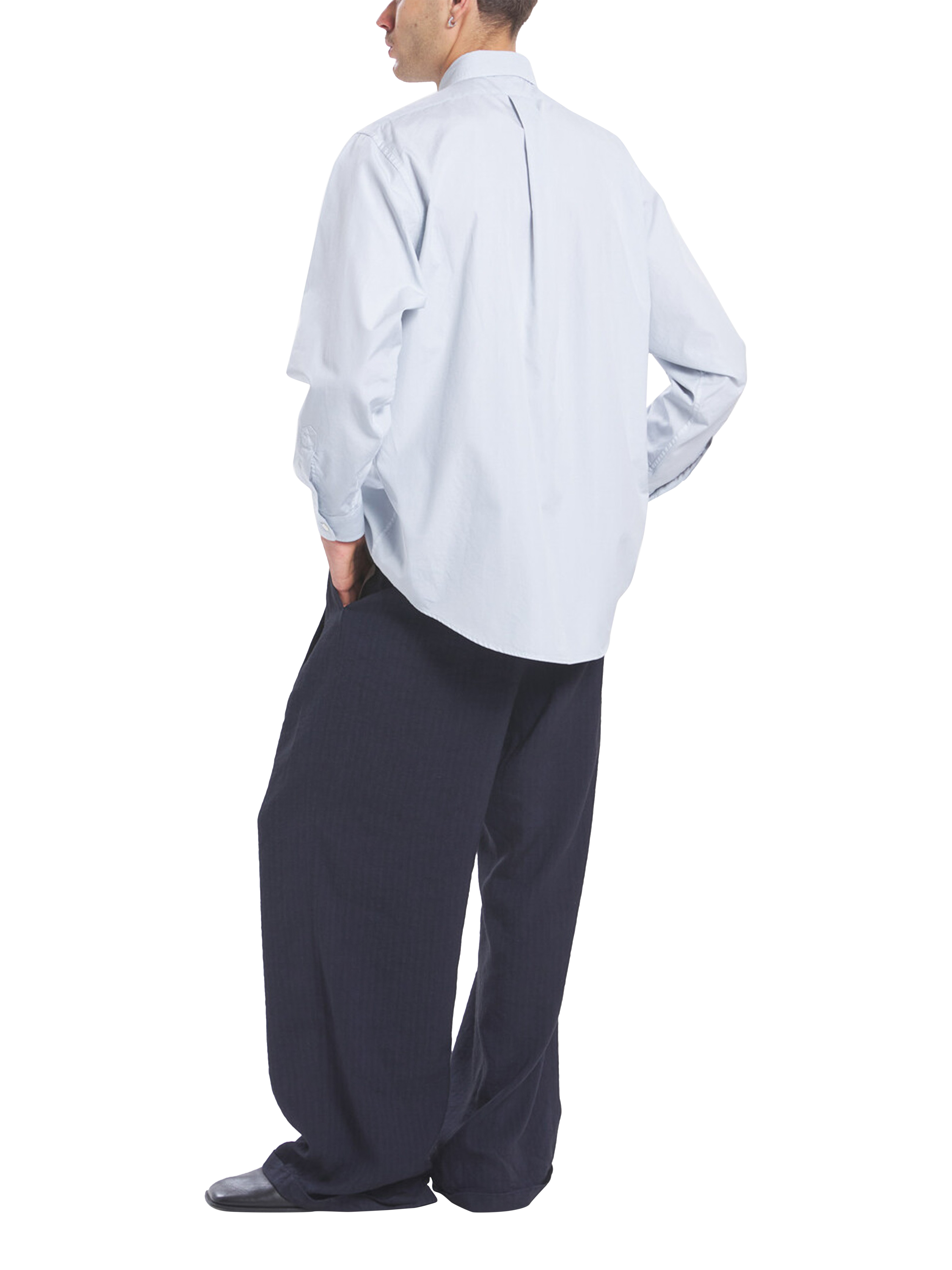 Product image 5 of 6, which shows Barena Camison Cotton Shirt, Cielo, 48R