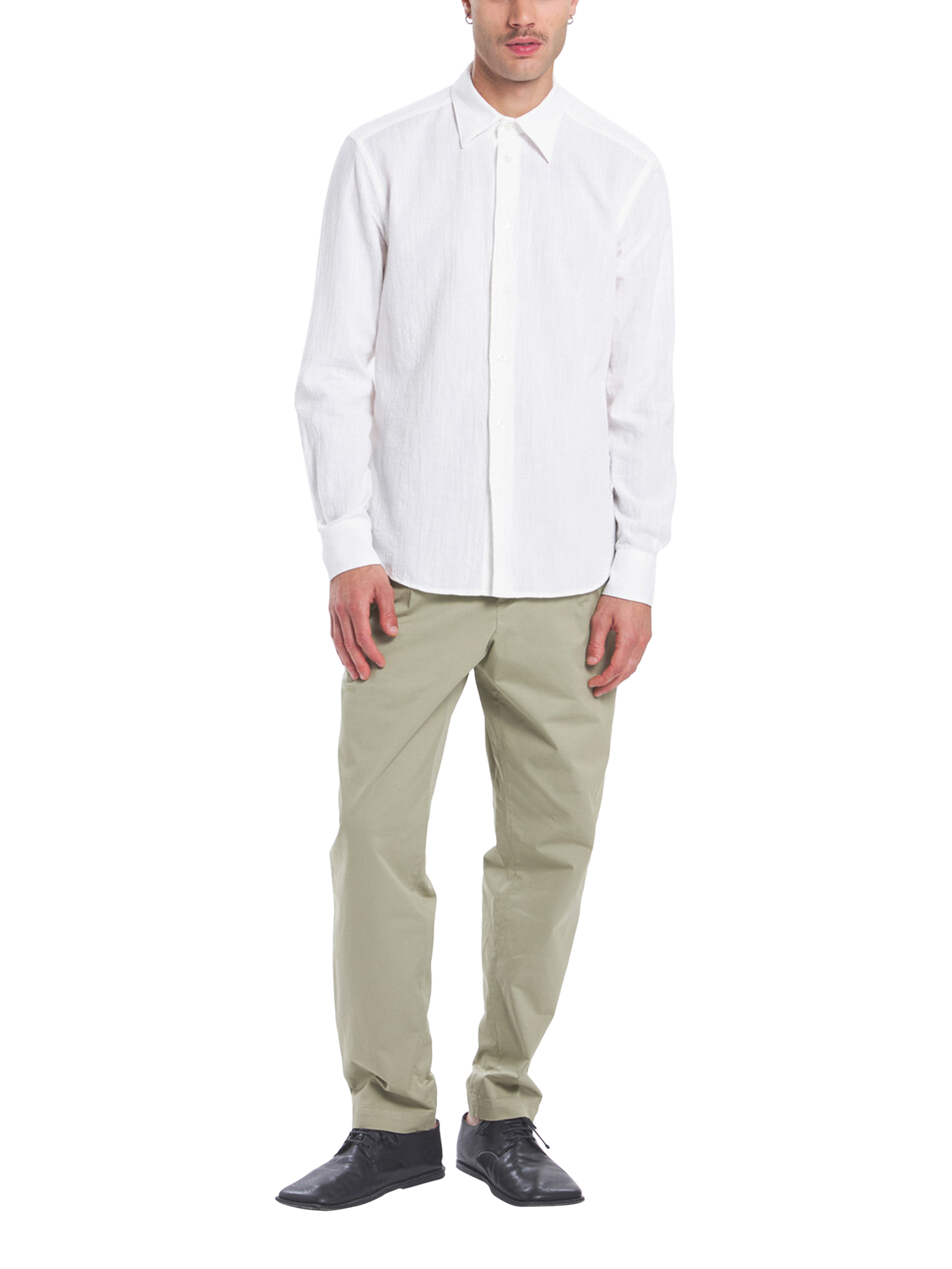 Product image 4 of 6, which shows Barena Maridola Cotton Shirt, Bianco, 48R