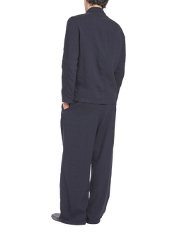 Barena Tailored Fit Viscose Blend Suit Trousers, Navy - view 2, Navy