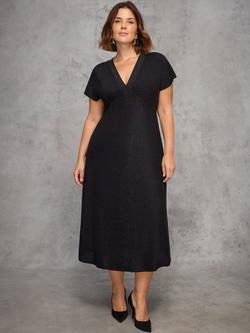 Live Unlimited Curve Sparkle Jersey Dress, Black, Black
