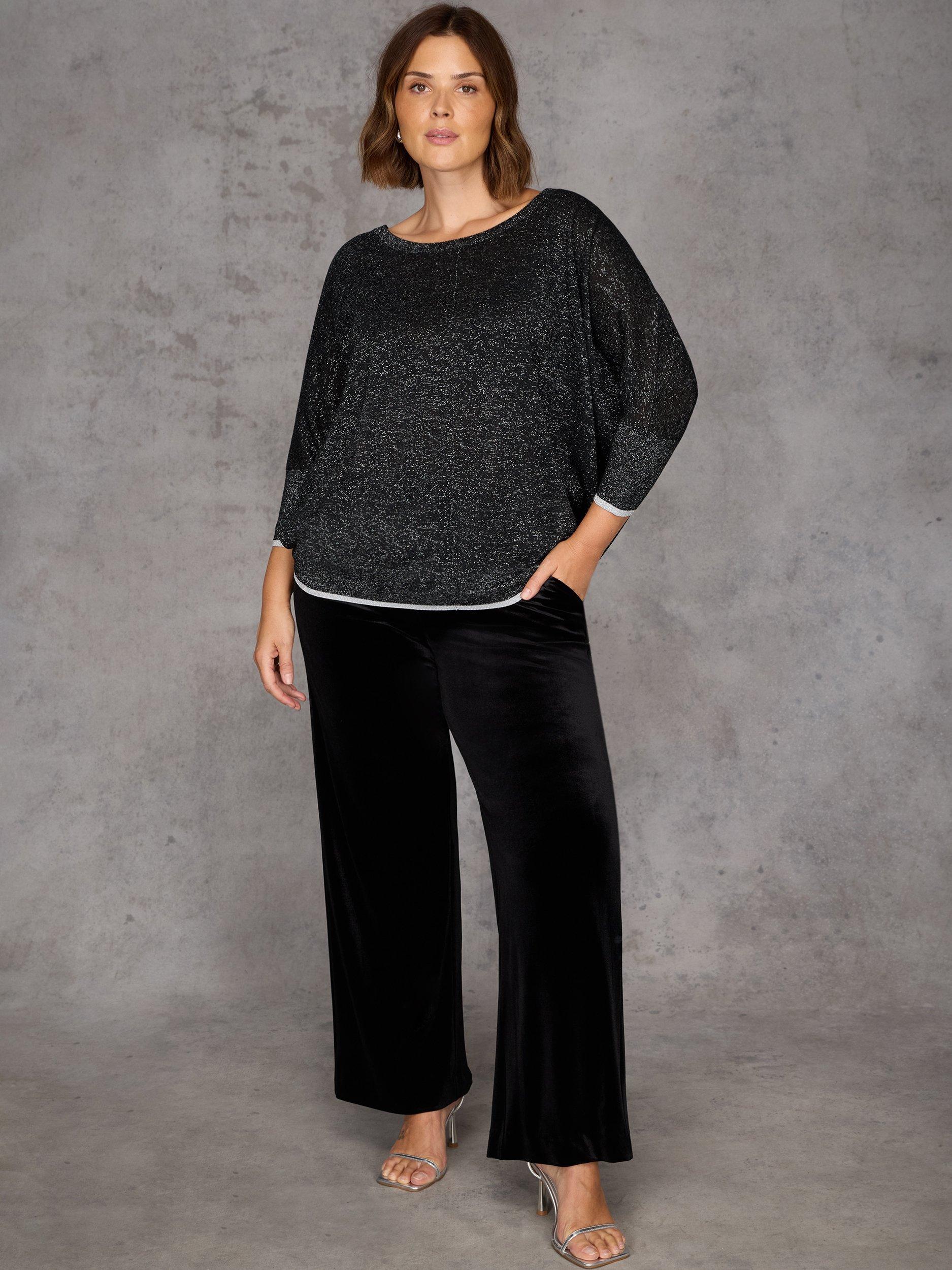 Product image 1 of 7, which shows Live Unlimited Curve Sparkle Jumper, Black, 12