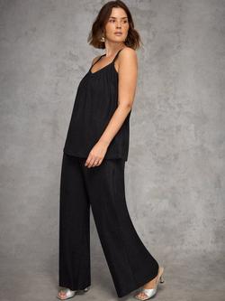 Live Unlimited Curve Sparkle Vest Top, Black, Black