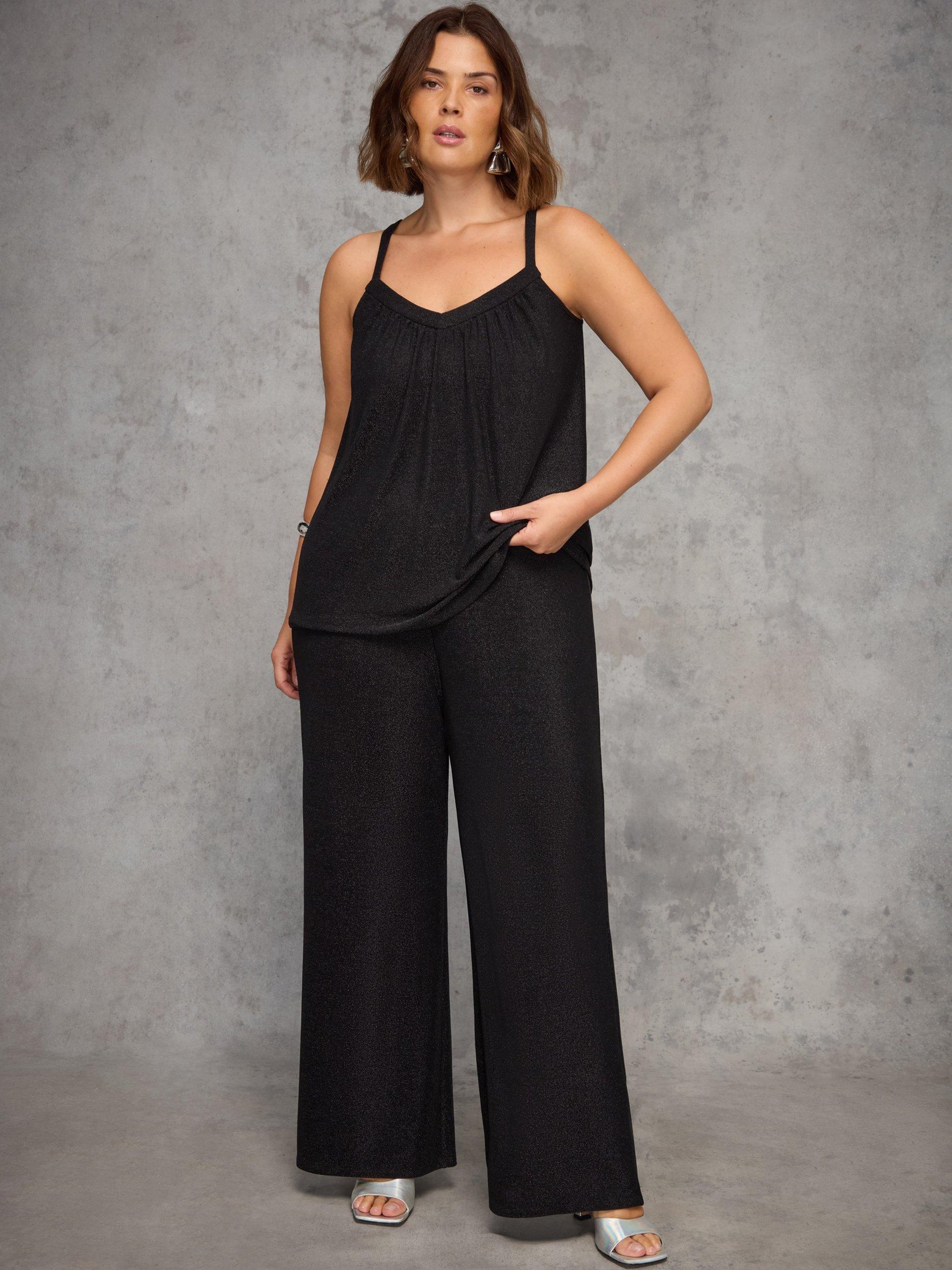 Product image 2 of 5, which shows Live Unlimited Curve Sparkle Vest Top, Black, 18