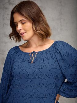 Live Unlimited Curve Embellished Star Top, Blue, Blue