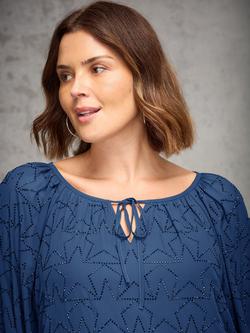 Live Unlimited Curve Embellished Star Top, Blue - view 2, Blue