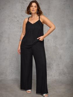 Live Unlimited Curve Sparkle Jersey Trousers, Black, Black